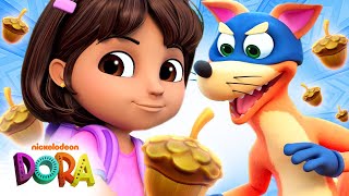 Dora & Swiper Find a Magic Acorn! 🌰 NEW DORA 5 Minute Episode | Dora & Friends