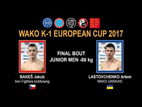 WAKO K-1 EUROPEAN CUP 2017 - FINAL BOUT JUNIOR MEN -86 kg