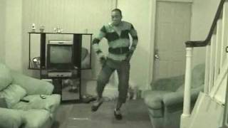Dre dancing to J Holiday Lights Go Out (Creeping in the Night)