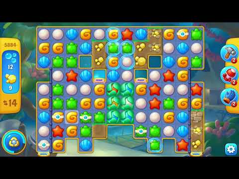 [FISHDOM Walkthrough] Level 5884 Hard (Qua màn - Fishdom)