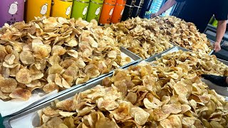 5,000kg sold out per month! Delicious potato chips mass production - Korean street food