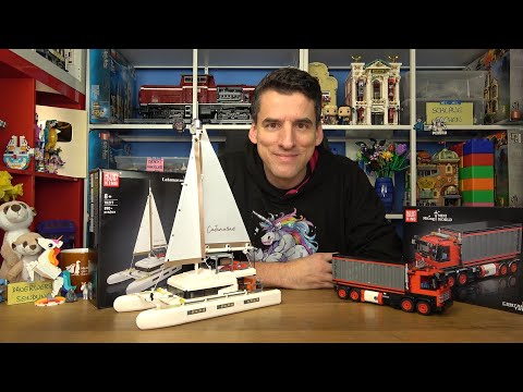 Mould King® 10217 Katamaran & 24069 Container Truck