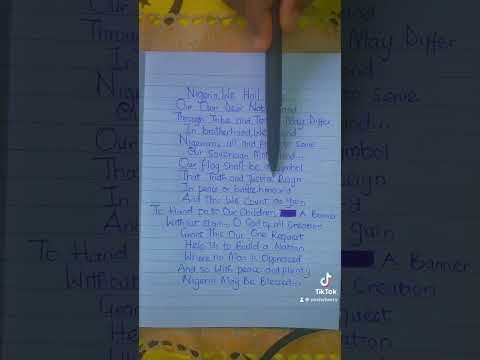 #nigeria#nigeria we hail thee#new#national#anthem#writtinglyrics#comment#trending#viral#fyp#🇳🇬🇳🇬