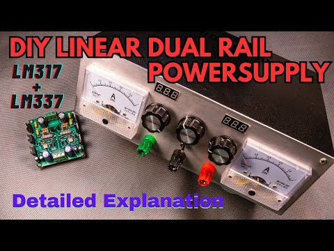 DIY Dual Rail Linear Power Supply with LM317 + LM337 - Full detailed Testing and Explanation