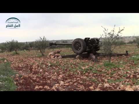 استهداف مقرات النظام بالاسلحة الثقيلة في بلدتي نبل والزهراء في ريف حلب الشمالي من قبل الغرفة المشتركة لأهل الشام