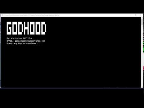 Godhood - Text-Based Game *First Look*