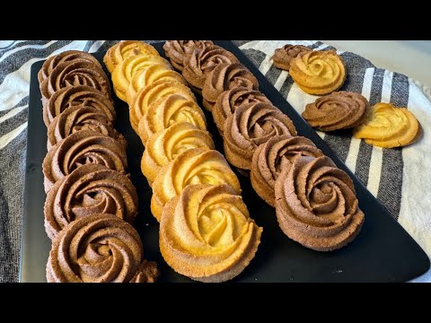 Danish Butter Cookies | Vanilla and Chocolate flavours