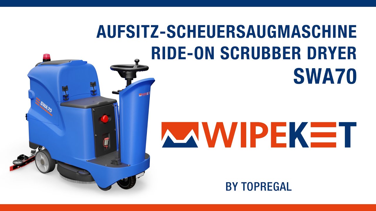 Product video: ride-on scrubber dryer SWA70