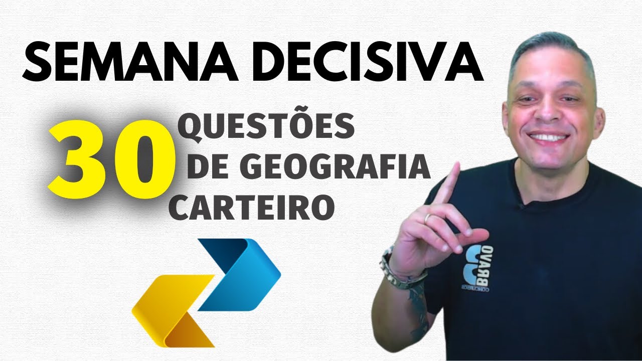 SEMANA DECISIVA CONCURSO DOS CORREIOS | 30 QUESTÕES DE CONHECIMENTOS GERAIS