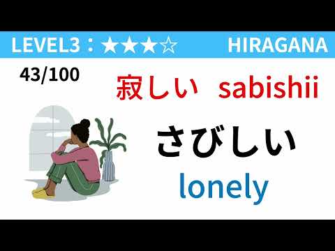 【HIRAGANA】100 HIRAGANA READING TEST  ALL LEVEL3｜Japanese Hiragana Quiz