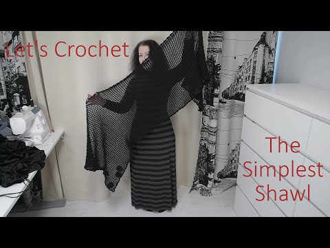 How To Crochet The Simplest Shawl