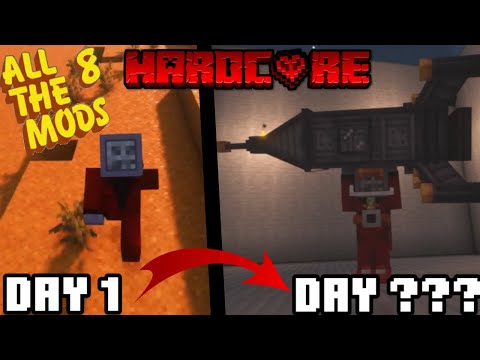 I Survived 100 Days in All The Mods 8 Modded Minecraft [Hardcore Minecraft]