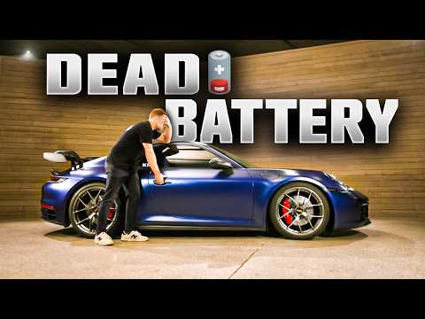 How To Open a Porsche 911 with a DEAD battery (992 Battery Install Guide)