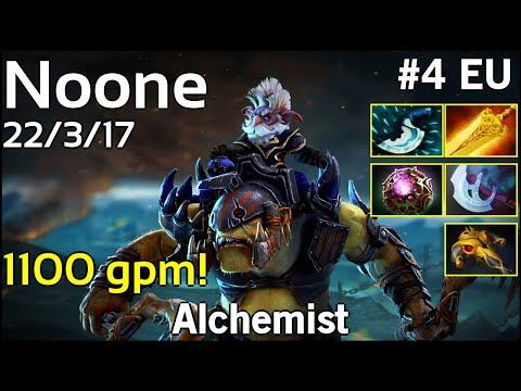 1100 gpm! Noone   Alchemist - Dota 2  7.19