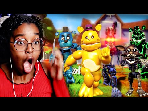 EVERY FNAF ANIMATRONIC IN HELLO NEIGHBOR