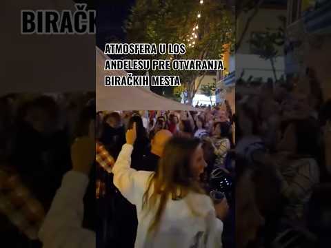 Atmosfera u Los Anđelesu pre otvaranja biračkih mesta