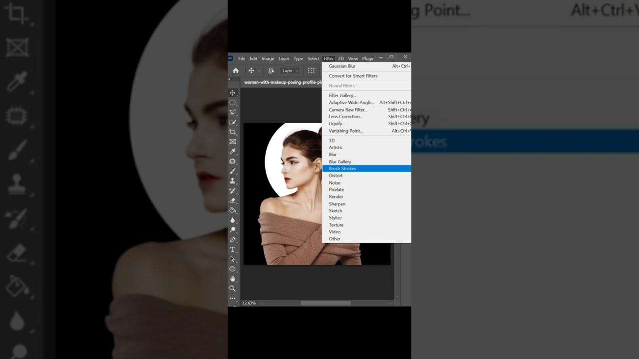 Silhouette Effect In Photoshop! #shorts 3photoshop