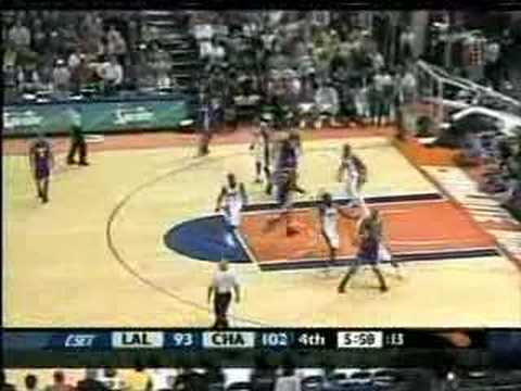 Kobe Bryant 32 points 9 assists vs Bobcats, GW 2004-05