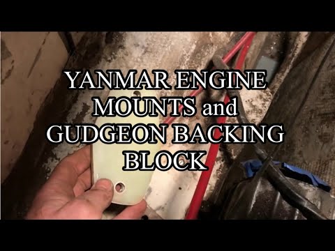 Contessa 26 Refit ep.7 - Rudder Plate and Yanmar Engine Mounts