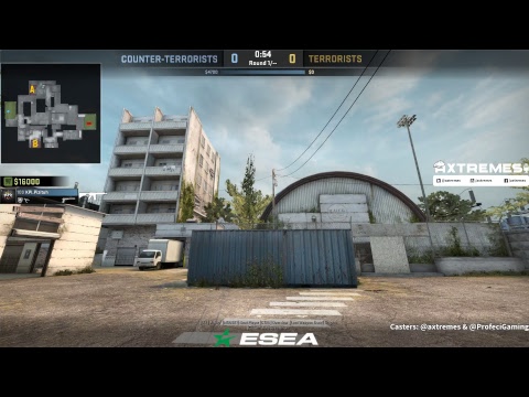 ax Casts CS:GO with Profeci - ESEA Main EU S27 Playoffs Round 2 - Valiance and Co vs KPI Gaming