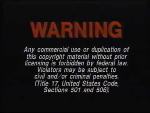 Opening to Backtrack 1992 VHS