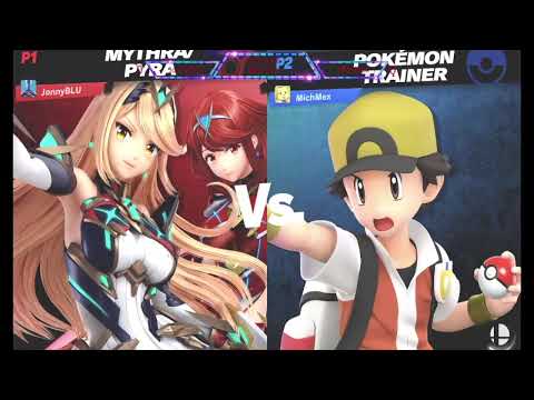 SIUE Smash Mini SoF Losers Finals – JonnyBLU (Pyra/Mythra) vs MichMex (Pokemon Trainer)
