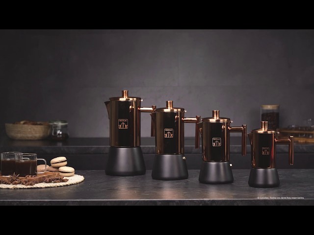 Cafetera Italiana Cecotec Moking 200 4 Tazze 200ml Acciaio Inox Lavastoviglie video