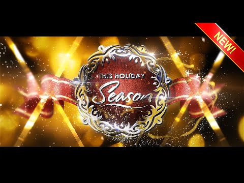 Animated Christmas Card Template - Crystal Xmas Wishes