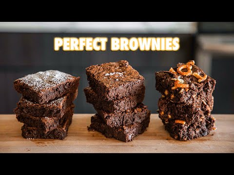 Three-Style Homemade Brownies (Fudgy, Chewy, and Pretzel‑Potato Chip)