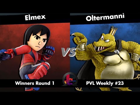 PVL Weekly #23 Winners Round 1 - Elmex (Mii Brawler) vs Oltermanni (King K. Rool) - SSBU