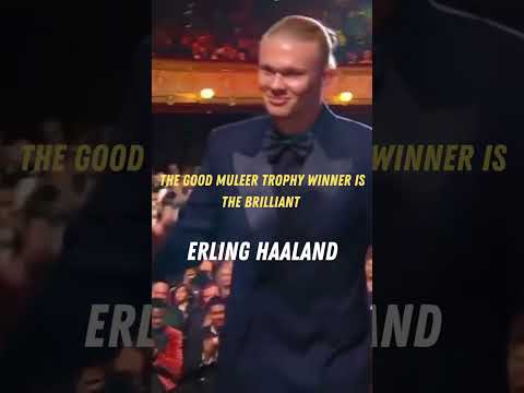 Haaland wins Gerd Muller Trophy at 2023 Ballon d'Or