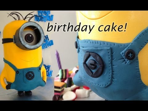 ミニオンケーキ、3Dケーキ by How To Cook That Ann Reardon (MINION CAKE, 3D cake by How To Cook That Ann Reardon)