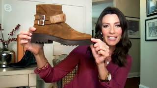 Miz Mooz Suede Buckled Ankle Boots - Fanley on QVC