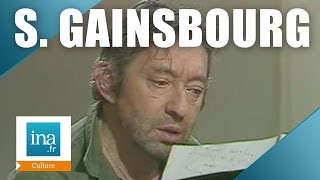 Apostrophes :  Serge Gainsbourg &quot;Ronsard 58&quot; en direct  | Archive INA