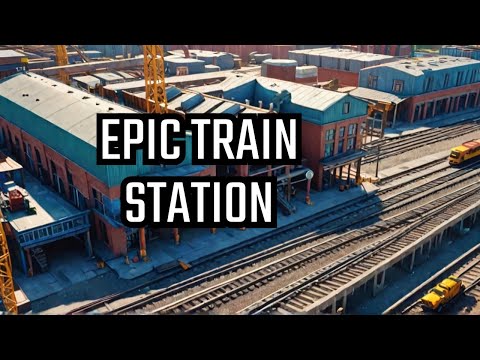 Satisfactory train Station!: Part 1 - Building main station!