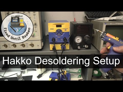 Hakko FM 2024 Desoldering Pump Setup and Test