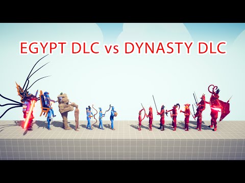 EGYPT DLC Team vs DYNASTY DLC Team - Totally Accurate Battle Simulator TABS