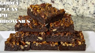 Gooey Pecan Pie Brownies 🍫🥧 | The Ultimate Holiday Dessert Mashup