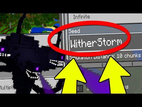 NEVER Play Minecraft WITHERSTORM WORLD! (Haunted "WITHER STORM" Seed)