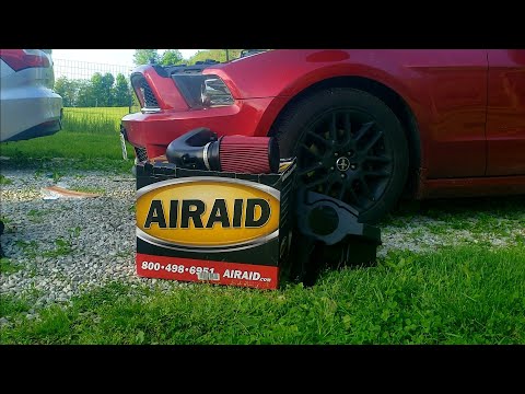 2013-14 Mustang 3.7 Airaid Cold Air Intake Install CAI 3.7 V6
