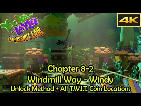 Chapter 8 - Windmill Way - Windy Walkthrough [4k] - Yooka-Laylee and the Impossible Lair
