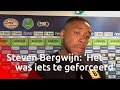 PSV'er Steven Bergwijn: 'Het was misschien een beetje te geforceerd'