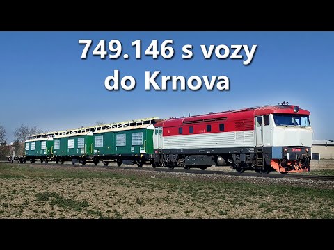 Vláčkaři jsou u toho | Retrolok 749 146-7 s vozy do Krnova (1. 4. 2020)