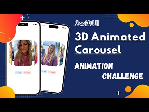 SwiftUI 3D Animated Carousel - Animation Challenge - Xcode 14 - SwiftUI Tutorials