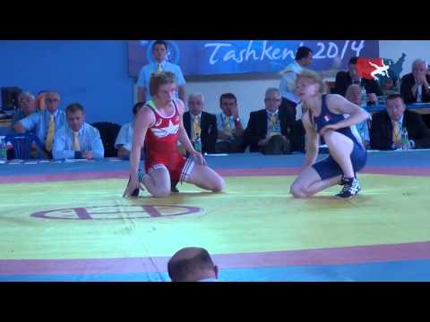 53 KG Round 1 - Whitney Conder (USA) vs Tatiana Debien (FRA)