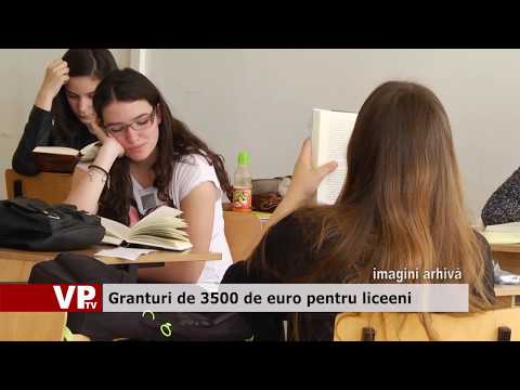 Granturi de 3500 de euro pentru liceeni