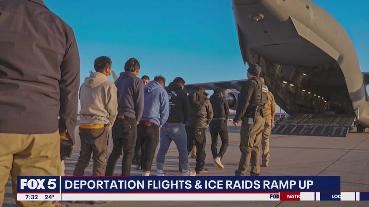 ICE raids and deportation flights ramp up
