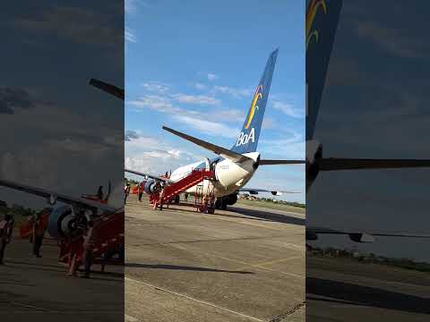 Aeropuerto de Trinidad, Beni, Bolivia y sus aviones.