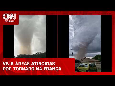 Tornado atinge sul da França e deixa casas e carros danificados | CNN BRASIL