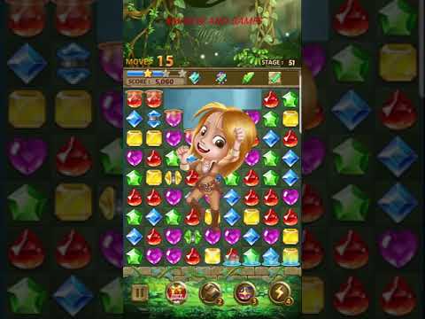 Jewels Jungle : Match 3 Puzzle. Levels 50-53